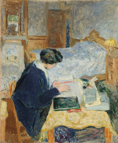 Lucy Hessel che legge da Edouard Vuillard