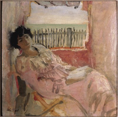 Lucy Hessel in riva al mare, ca 1904 da Edouard Vuillard