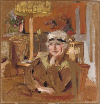 Lucy Hessel con un nastro di velluto nero, c.1921-25 da Edouard Vuillard