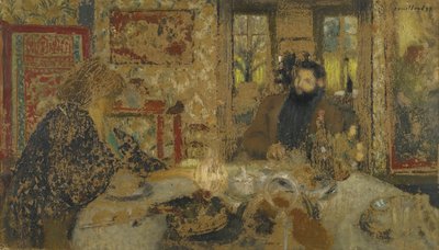 Pranzo. Misia e Cipa a Villeneuve, 1897 da Edouard Vuillard