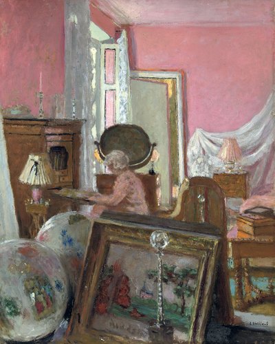 Madame Hessel nella sua stanza al Chateau des Clayes da Edouard Vuillard
