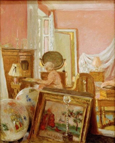 Madame Hessel nella stanza ai Clayes da Edouard Vuillard