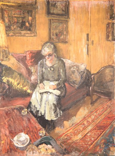 Madame Hessel nel boudoir, Rue de Naples, c.1935 da Edouard Vuillard