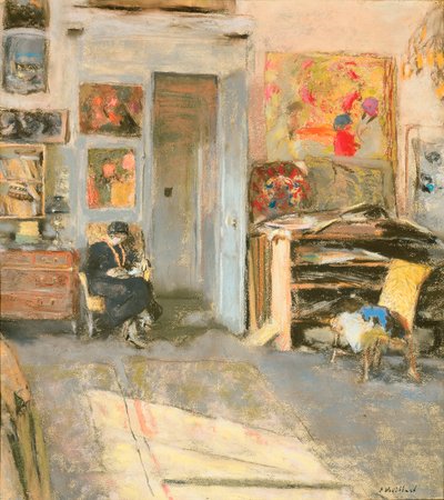 Madame Josse Hessel nello studio di Vuillard da Edouard Vuillard