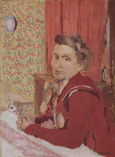 Madame Roussel in accappatoio marrone rossiccio; Madame Roussel en peignoir brun rouge, 1901 da Edouard Vuillard