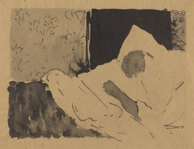 Madame V. che dorme, c. 1892 da Edouard Vuillard