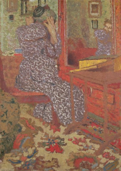 Madame Vuillard che si sistema i capelli, 1900 da Edouard Vuillard