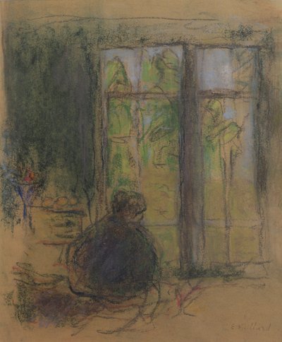 Madame Vuillard alla finestra, 1915 da Edouard Vuillard