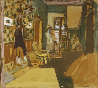 Mme Hessel nel corridoio, c.1909 da Edouard Vuillard