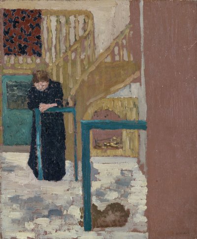 Mme Vuillard in uno studio di scenografi da Edouard Vuillard