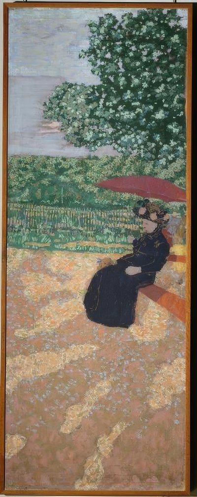 Parco a Parigi: Donna in nero da Edouard Vuillard