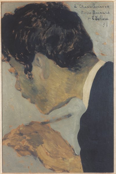 Ritratto di Pierre Bonnard 1867-1947, 1891 da Edouard Vuillard