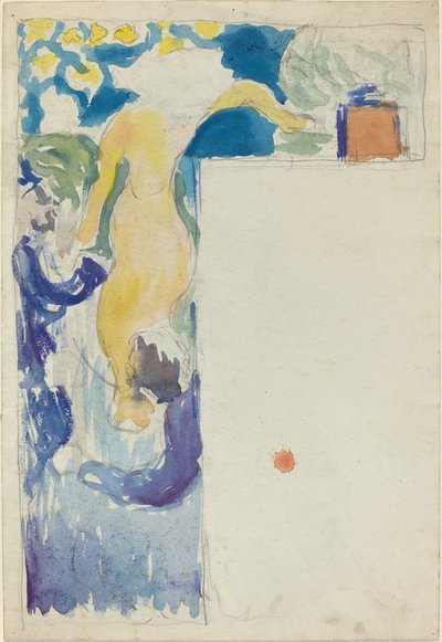 Design del programma per il Théâtre Libre [recto] da Edouard Vuillard