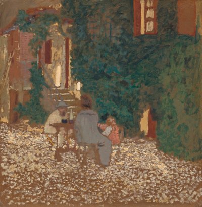 Pasto in un giardino da Edouard Vuillard
