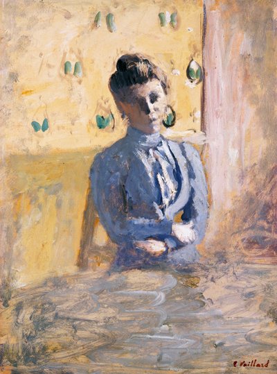 Donna seduta in blu, c.1899 da Edouard Vuillard