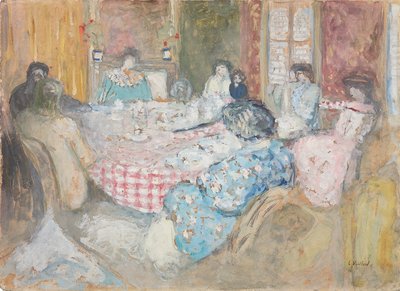 La tovaglia a quadri da Edouard Vuillard