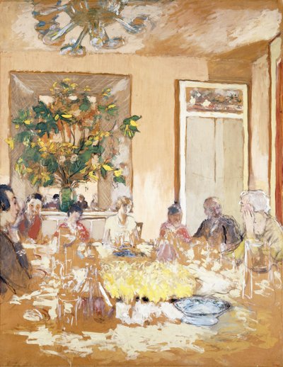 La Sala da Pranzo al Castello di Clayes da Edouard Vuillard