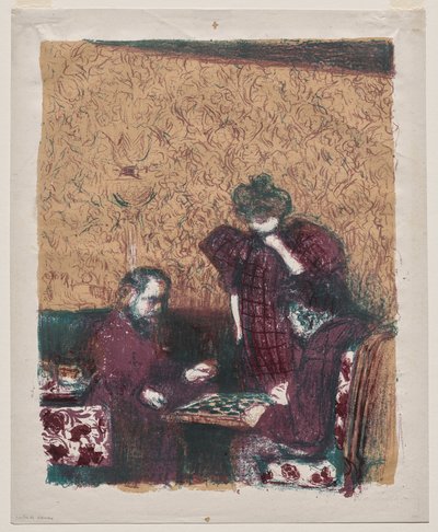 Il gioco della dama da Edouard Vuillard