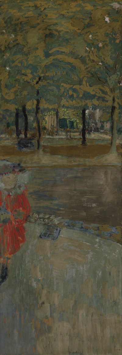 Il giardino di La Muette a Passy, Parigi, c.1906-1907 da Edouard Vuillard