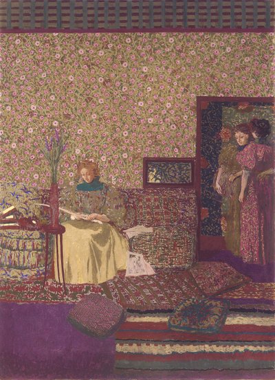 La privacy. Decorazione per la biblioteca del Dr. Vaquez da Edouard Vuillard