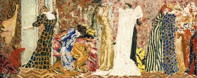 Il laboratorio di cucito I da Edouard Vuillard