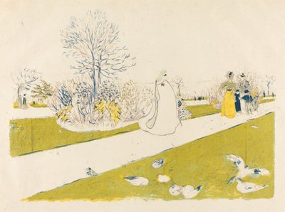Il Giardino delle Tuileries, pubblicato 1896 da Edouard Vuillard