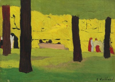 La panchina rosa, ca 1890 da Edouard Vuillard