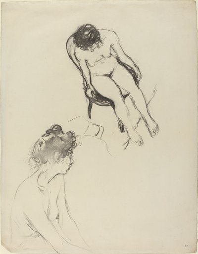 Due studi di figure nude da Edouard Vuillard
