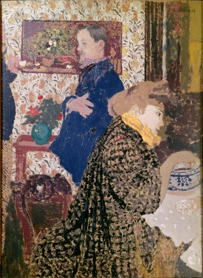 Vallotton e Misia nella sala da pranzo di Rue Saint-Florentin da Edouard Vuillard