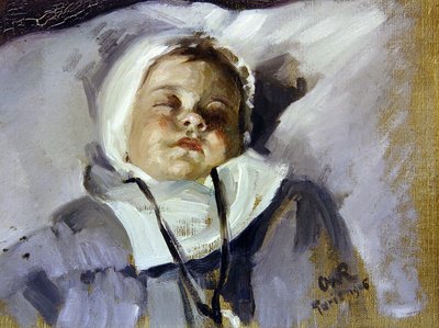 Bambino che dorme da Henry Charles Fehr