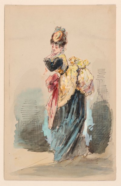 Una Signora in Passeggiata da Edouard de Beaumont