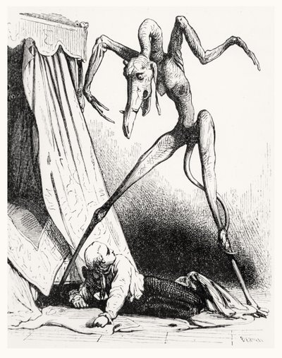 Illustrazione per Le Diable Amoureux, 1845 da Edouard de Beaumont