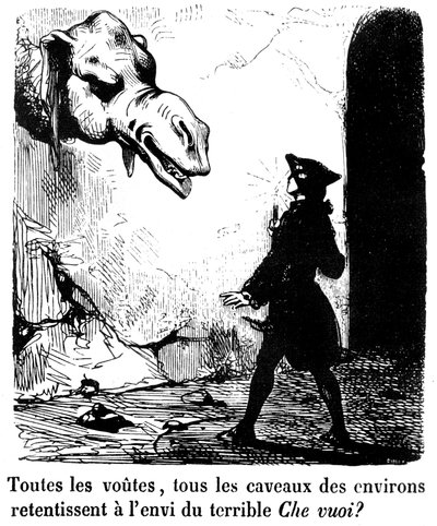 Illustrazione per il romanzo "Le Diable amoureux" di Jacques Cazotte da Edouard de Beaumont