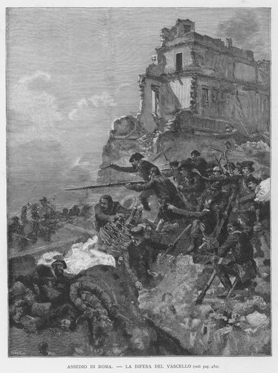 Assedio Di Roma da Edouardo Matania
