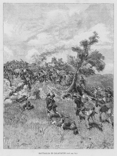 Battaglia Di Calatafimi da Edouardo Matania
