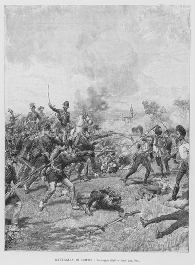 Battaglia di Goito, 30 maggio 1848 da Edouardo Matania