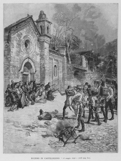 Eccidio di Castelnuovo da Edouardo Matania
