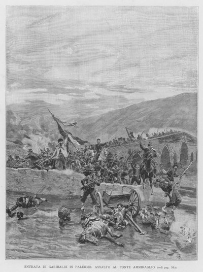 Entrata di Garibaldi a Palermo da Edouardo Matania