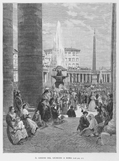 Il Giorno del Giubileo a Roma da Edouardo Matania