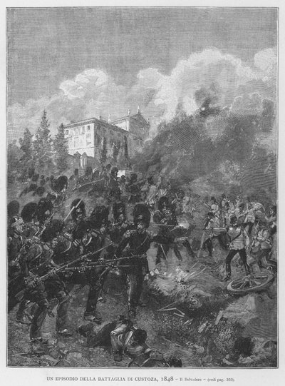 Un Episodio Della Battaglia Di Custoza da Edouardo Matania