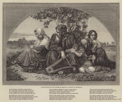 Ebrei prigionieri presso le acque di Babilonia da Eduard Bendemann