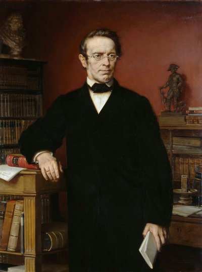 Ritratto di Johann Gustav Droysen 1808-1884, 1885 da Eduard Bendemann