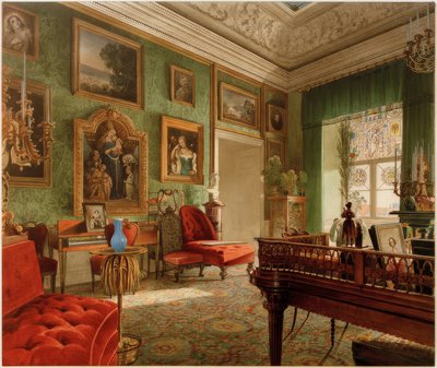 La stanza verde nel Castello di Berlino da Eduard Gärtner