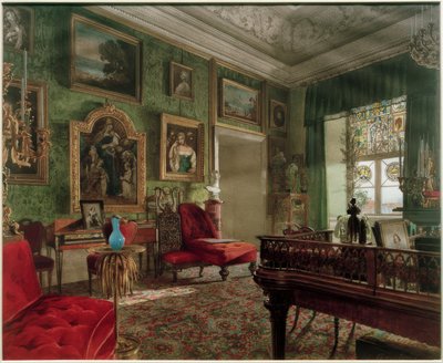 Stanza verde nel Castello di Berlino da Eduard Gärtner