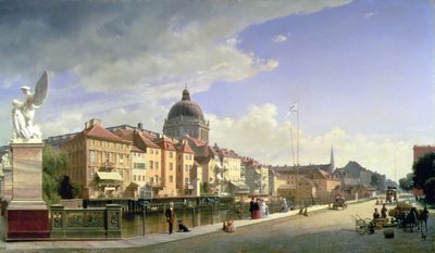 Schlossfreiheit von der Schlossbruecke, Berlino da Eduard Gärtner