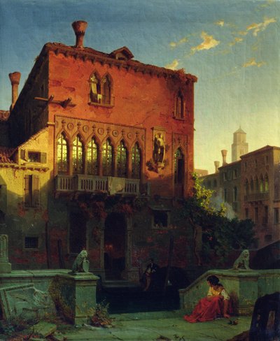 La Casa di Otello, il Moro a Venezia, 1856 da Eduard Gerhardt