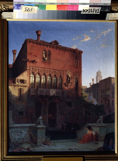 Vista del palazzo di Otello il Moro di Venezia da Eduard Gerhardt