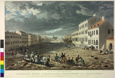 Alluvione del 1830 a Vienna da Eduard Gurk