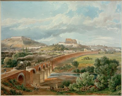 Viadotto ferroviario (Viadotto della linea Brünner della Ferrovia del Nord di Ferdinando) da Eduard Gurk