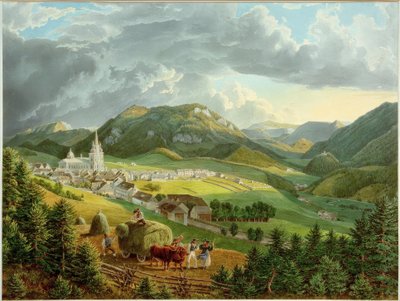 Mariazell dalla Bürgeralpe da Eduard Gurk
